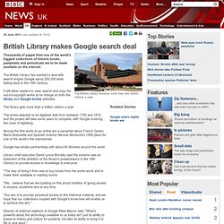 British Library makes Google search deal