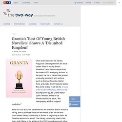 Granta's 'Best Of Young British Novelists' Shows A 'Disunited Kingdom' : The Two-Way