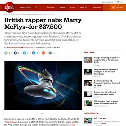 British rapper nabs Marty McFlys - for $37,500
