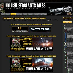 British Sergeants Mess - Servers