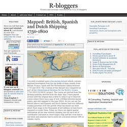 Mapped: British and Spanish Shipping 1750-1800