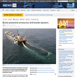 Burke poised to announce anti-trawler powers