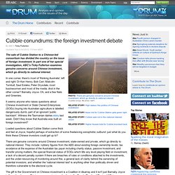 Cubbie conundrums: the foreign investment debate - The Drum