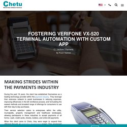 Chetu Broadens Payment Options With Verifone Terminal App