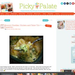 Broccoli Cheddar, Chicken and Tater Tot Casserole…
