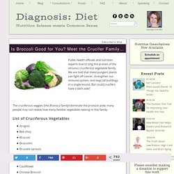 Is Broccoli Good for You? Meet the Crucifer Family... - Diagnosis:Diet