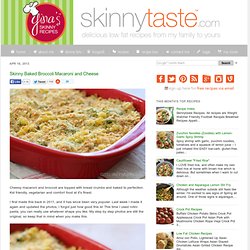 Skinny Baked Broccoli Macaroni and Cheese