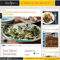 Charred Broccoli Rabe with Chitarra & Lemony Bread Crumbs