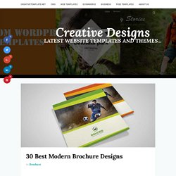 30 Best Modern Brochure Designs