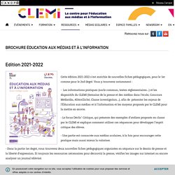 Brochure Éducation aux médias et à l'information - CLEMI
