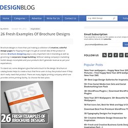 Fresh Brochure Designs 26 Fresh Examples