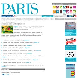 Brochure sur le jardinage urbain