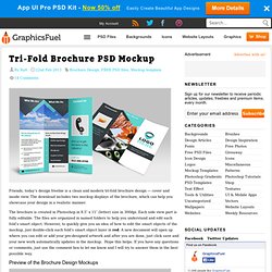 Tri-Fold Brochure PSD Mockup