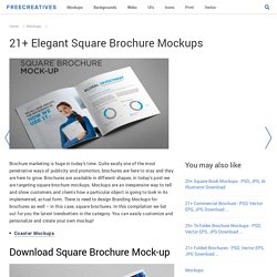 21+ Square Brochure Mockups