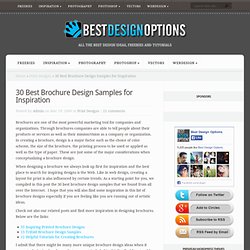 30 Best Brochure Design Samples for Inspiration