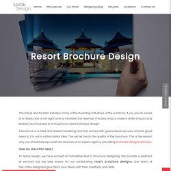 Resort Brochure Design Services At Affordable Rates