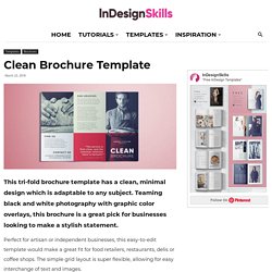 Amazing Clean Trifold Brochure Template