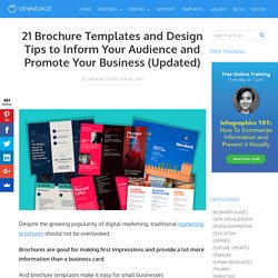 21 Brochure Templates and Design Tips to Inform Your Audience and Promote Your Business (Updated)
