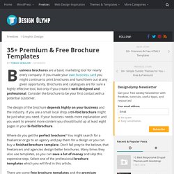 35+ Premium & Free Brochure Templates - DesignOlymp