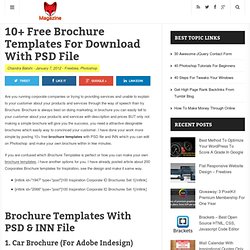 10+ Free Brochure Templates For Download With PSD File