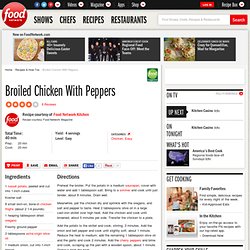 Broiled Chicken With Peppers Recipe