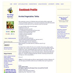 Broiled Vegetables Tekka