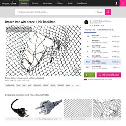 Broken iron wire fence stock photo. Image of link, backdrop - 15916134