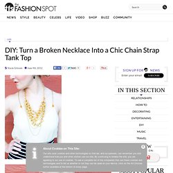 DIY: Turn a Broken Necklace Into a Chic Chain Strap Tank Top