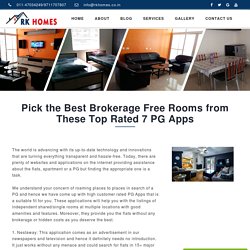 Here are 7 Apps to Help you Find a PG Accommodation