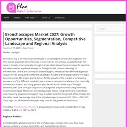 Bronchoscopes Market 2027: Growth Opportunities, Segmentation, Competitive Landscape And Regional Analysis