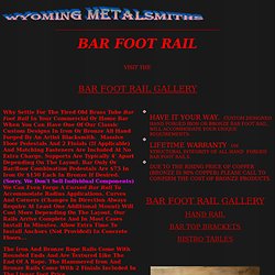 iron or bronze bar rails forged by artist blacksmith