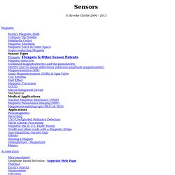 Brooke's Sensors page