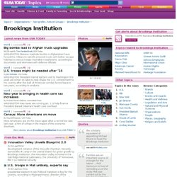 Brookings Institution Topics Page