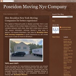 Hire Brooklyn New York Moving Companies for better experience