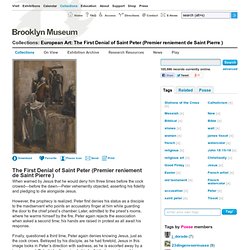 The First Denial of Saint Peter (Premier reniement de Saint Pierre )