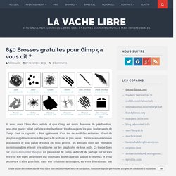 850 Brosses gratuites pour Gimp ça vous dit ?