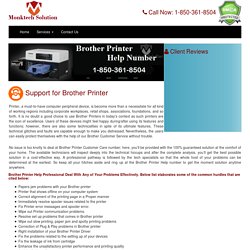 Brother Printer Help Customer Service 1-877-776-4348