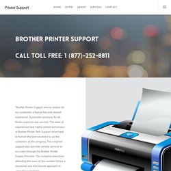 Brother Printer Customer Phone Number Call 1 (877)-252-8811