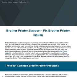 Brother Printer Support - Fix Brother Printer Issues