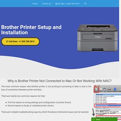 Why is My Brother Printer Not Working With MAC How to Fix?