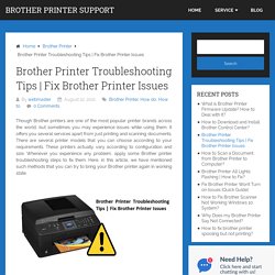 How is Brother printer troubleshooting done?