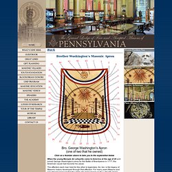 Brother Washington's Masonic Apron - Masonic Library and Museum