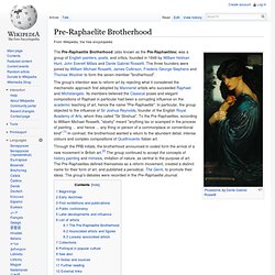 Pre-Raphaelite Brotherhood