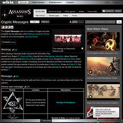 Cryptic Messages - The Assassins Creed Wiki - Assassins Creed, Assassins Creed 2, walkthroughs, and more