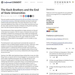 The Koch Brothers and the End of State Universities