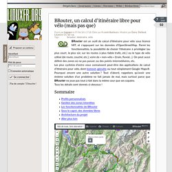 BRouter, un calcul d’itinéraire libre pour vélo (mais pas que)