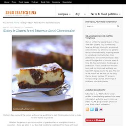 {Dairy & Gluten Free} Brownie Swirl Cheesecake