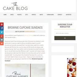 Brownie Cupcake Sundaes