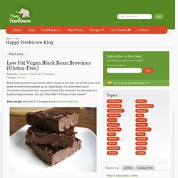 Low Fat Vegan Black Bean Brownies (Gluten-Free)