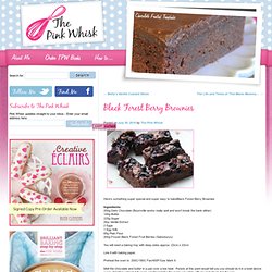 Black Forest Berry Brownies